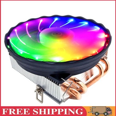 4 Heatpipe-CPU-Kühler, PWM, 4-poliger PC-Kühler, leiser Kühlerlüfter (RGB)