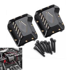 RCBATER 1Pair Brass Weight Front Rear Axle Diff Cover for 1/10 RC Traxxas TRX4