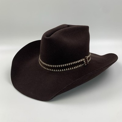 American Hat Company Cowboy Hat  Maxi Felt  Size 6 7/8 - Brown Vintage