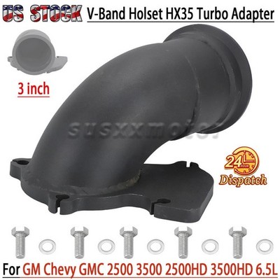 V-Band Holset HX35 Turbo Adapter For GM Chevy GMC 2500 3500 2500HD 3500HD 6.5L