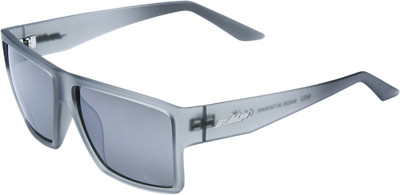 FMF For Factory Sunglasses - Matte Crystal Smoke - Silver Mirror Lens