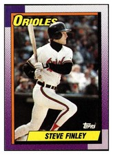 Steve Finley 1990 Topps #349 Baltimore Orioles VTG Baseball *318B