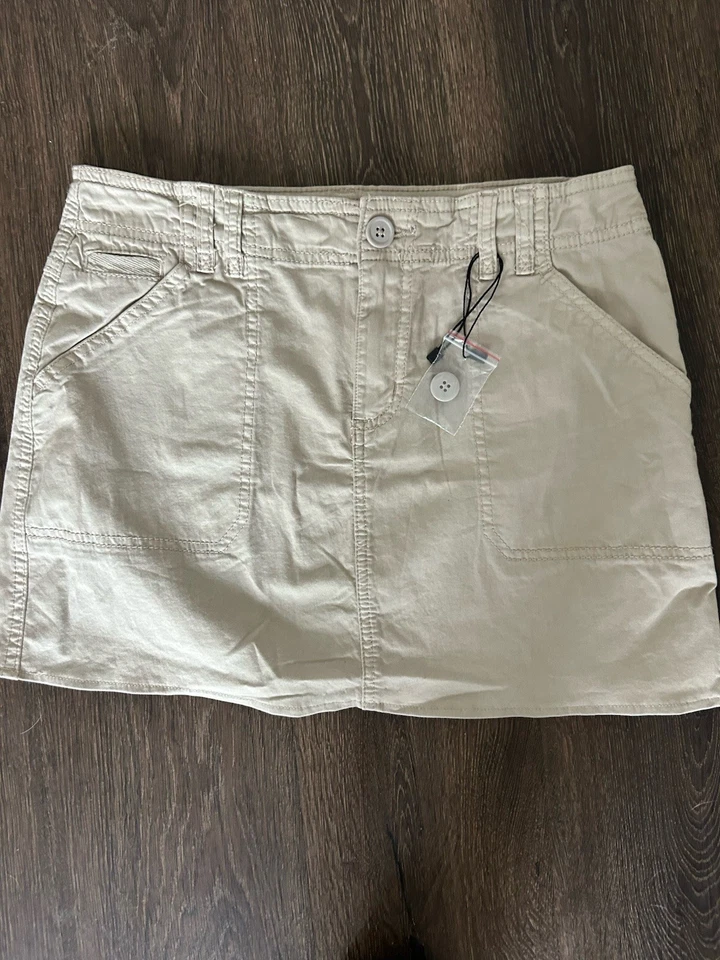 NUEVA Minifalda Carga Garage Caqui XS Preppy Foto 2 de 4
