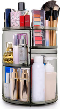 360 Rotating Makeup Organizer, Spinning Skincare Organizer,Cosmetic Display Case