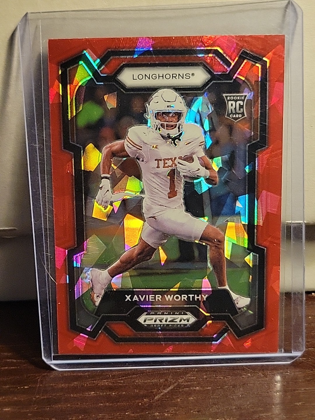 2024 Panini Prizm Draft Picks - Xavier Worthy #153 Red Ice Prizm (RC)