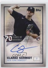 2021 Topps 70 Years of Baseball Clarke Schmidt #70YA-CS Auto m4h