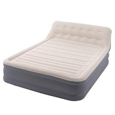 Queen Size Air Mattress with Headboard and Built in Pump, Blow Up Mattress