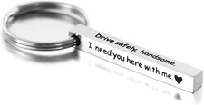 Boyfriend Keychains Gift Drive Safe Keychain Husband Valentines Gifts for Him