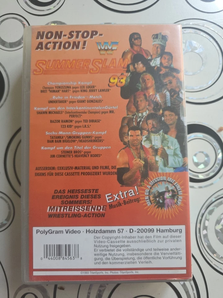 WWF SUMMER SLAM 1993 SD VHS 142 Min. Spieldauer Titan Sports Championship  - Bild 2 von 4