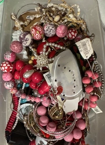 7+ lbs ESTATE Huge Lot Costume Jewelry VTG Now Art Craft RESELLERS LOT07182025