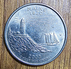 2003-P Maine State Quarter 25C Business Strike Copper KM#343 — photo 1