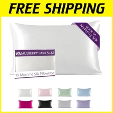 Grade 6A Silk Pillowcase - 19 Momme - Hidden Zipper - White