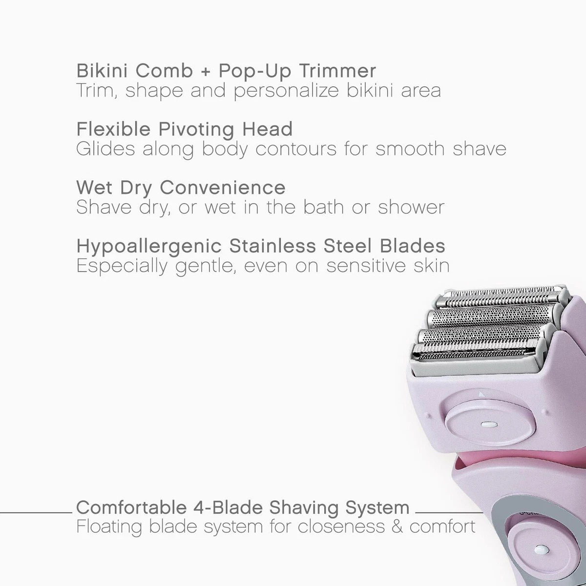 Panasonic Es2216Pc Close Curves Ladies Shaver Wet Dry Rechargeable