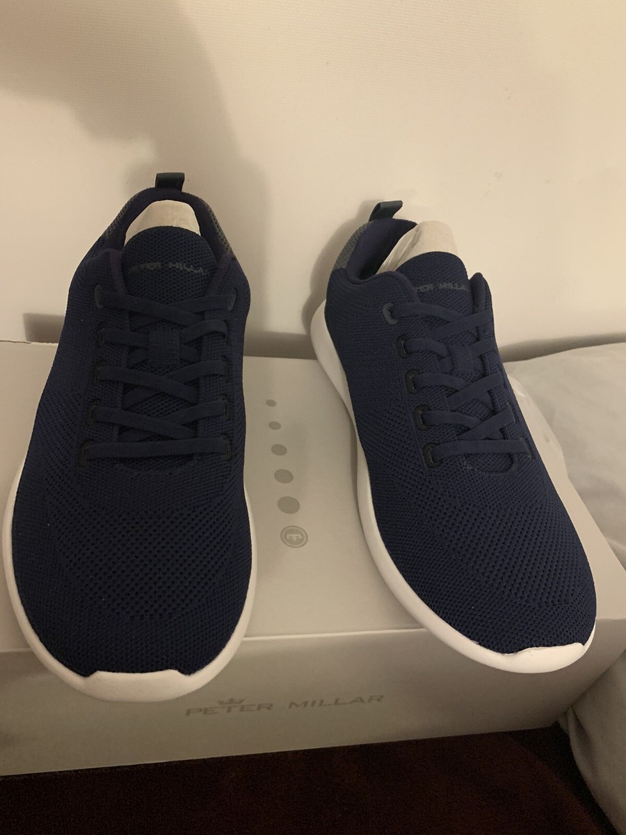 Peter Millar Hyperlight Glide Sneaker Shoes Navy Blue Mens size