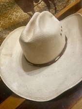 Vintage STALLION by STETSON Cowboy Hat Cream Size 6 Western