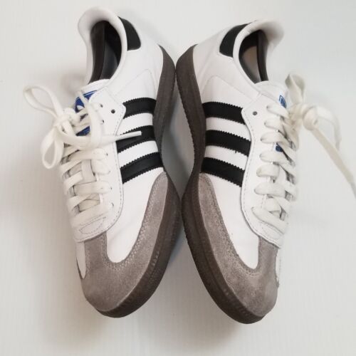 adidas Samba OG Shoes Mens 8 White Black Gum B75806 Lifestyle Street Casual EUC - Picture 6 of 13
