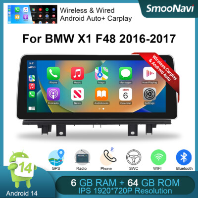 12.3'' Carplay HD 64GB GPS Car Stereo Android Auto Android DAB Für BMW X1 F48 EVO