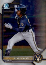 2022 BOWMAN CHROME PROSPECT MILWAUKEE BREWERS - HENDRY MENDEZ BCP-230