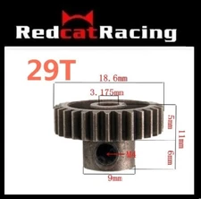 Redcat.Toys 11189 Steel Pinion Gear  29T, .6 mod  Redcat HSP Baja Himoto RC's