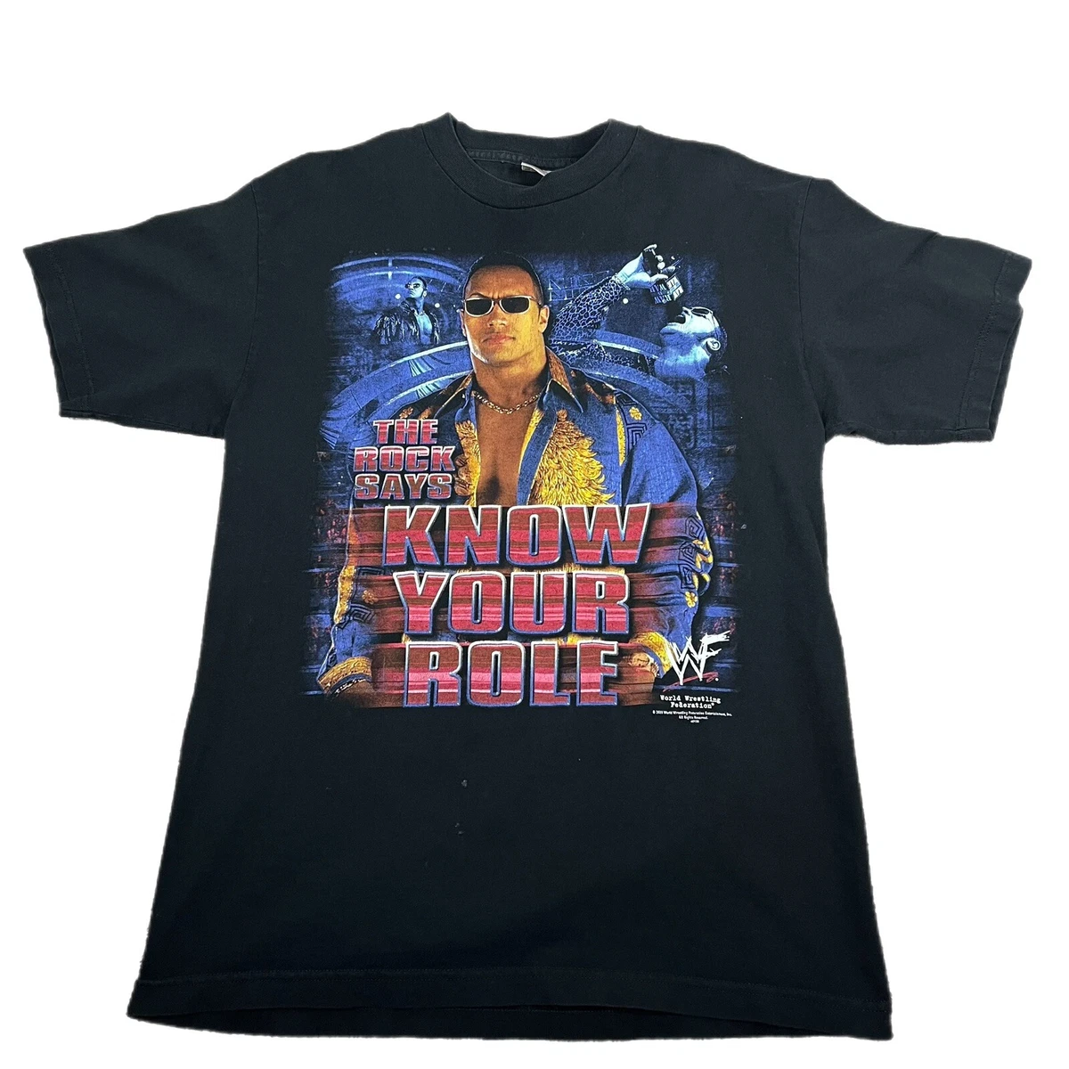 the rock wwf vintage shirts
