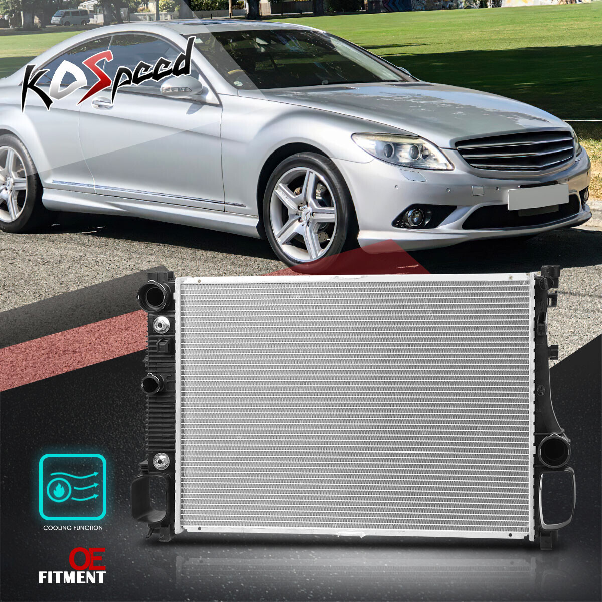 DPI 2875 Aluminum Core Racing Radiator for 07-13 Mercedes-Benz S350 ...