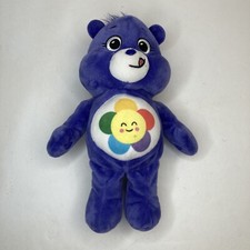 Care Bears "Harmony" bear 11 purple W/ Flower plush animal toy 2020 s2