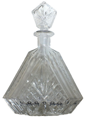 Shannon Crystal Godinger Dublin Kollektion Dreieck Dekanter + Stopfen - L662