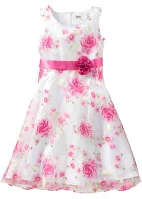 Mädchenkleid Kleid 128 festlich elegant Mädchen Midikleid Midi rosa Satin #527