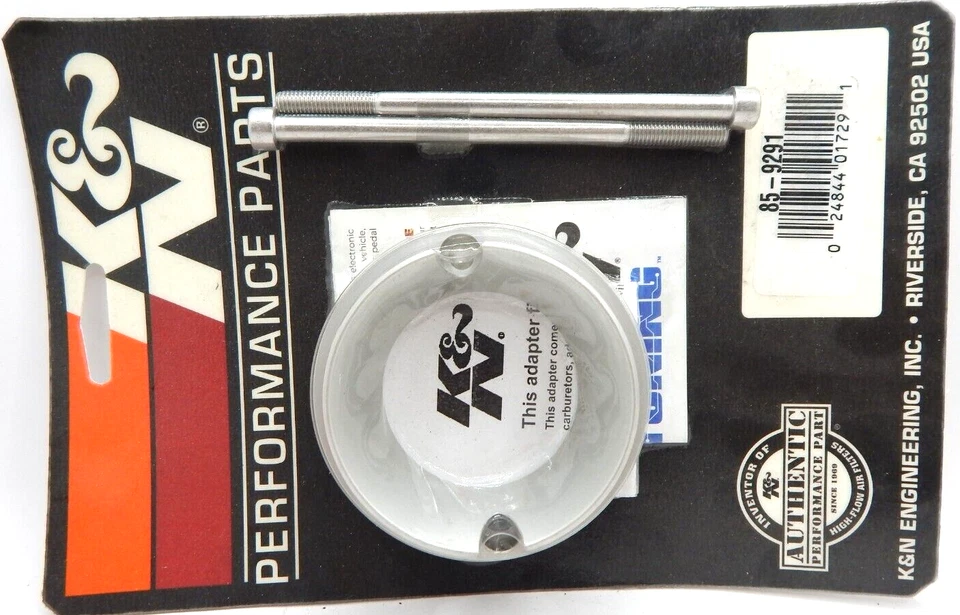 Adaptador de filtro de 2 pernos K&N 85-9291 Kawasaki Jet Ski 1991-1992 650SX 550SX Foto 4 de 4