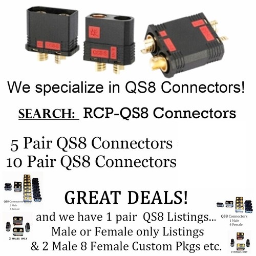 RCP (4) Deans / T Plug Male Leads Genuine Amass Connectors - Picture 19 of 19