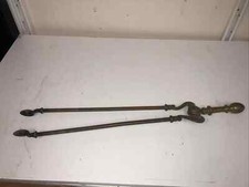 Vintage Messing Feuerbegleiter Zungen Kamin Made In England