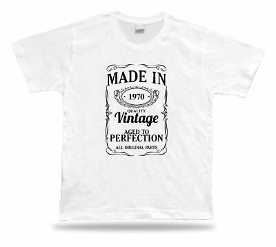 T-Shirt Made in 1970 Tee Geschenk Geburtstag Happy Present Unisex