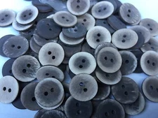 50 IMITATION Wood/Coconut Button 15mm 5/8" Washable 2hole