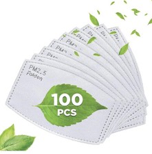 100pcs PM2.5 Filters 5 Layers Activated Carbon Adult Replaceable Anti Fog Haze