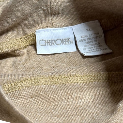 Cherokee Basic Gray Cotton Blend T-Shirt Casual Everyday Comfort XL - Picture 3 of 7