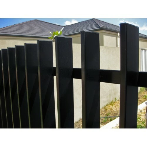 Batten Modern Custom Fence Black White Grey aluminium Blade Fencing Finn Style - Picture 8 of 16