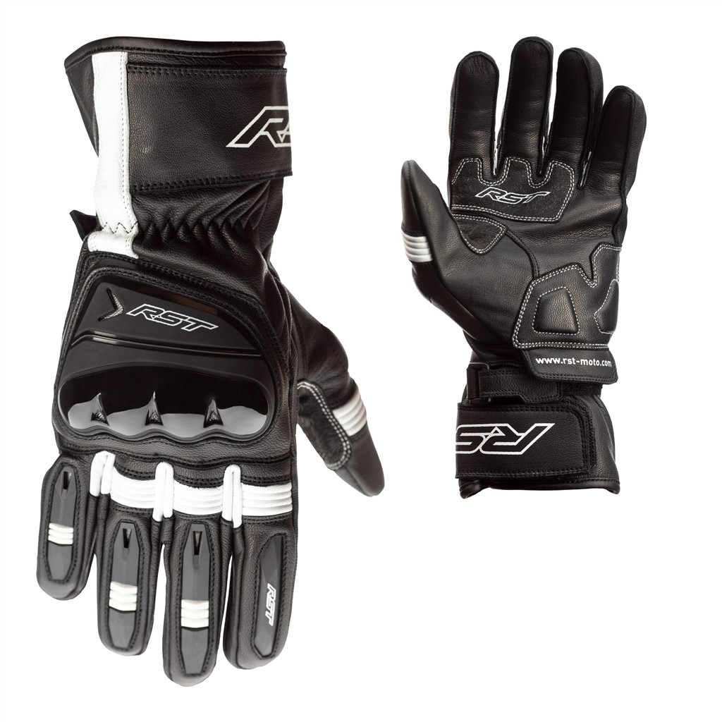 RST Pilot Leather Black Red White