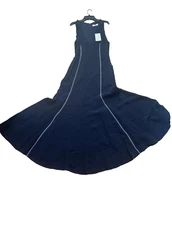 $2790 Gabriela Hearst Women's Navy  Annabel  Maxi Dress Size 42 NWT