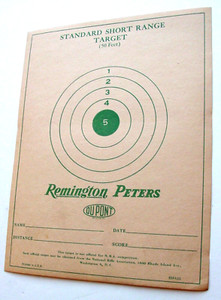 50 Vintage Targets REMINGTON PETERS Short Gun Rifle Range paper 50 Feet Dupont