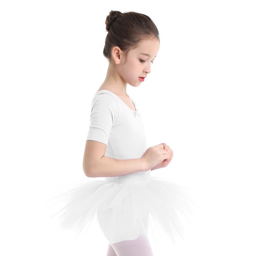 Niños Niñas Tutus Ballet Leotardos Vestido Lentejuelas Danza Body Disfraces de Gimnasia - Imagen 63 de 64