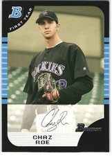 2005 Bowman Draft Chaz Roe First Year Colorado Rockies #BDP66