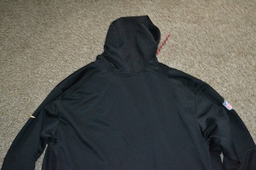 Nike NFL On Field Apparel San Francisco 49ers Men's Sz. 3XL Black Zip Up Hoodie. - Picture 8 of 8