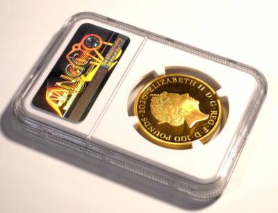2020 British James Bond 007 100 Pound Proof Gold Coin NGC