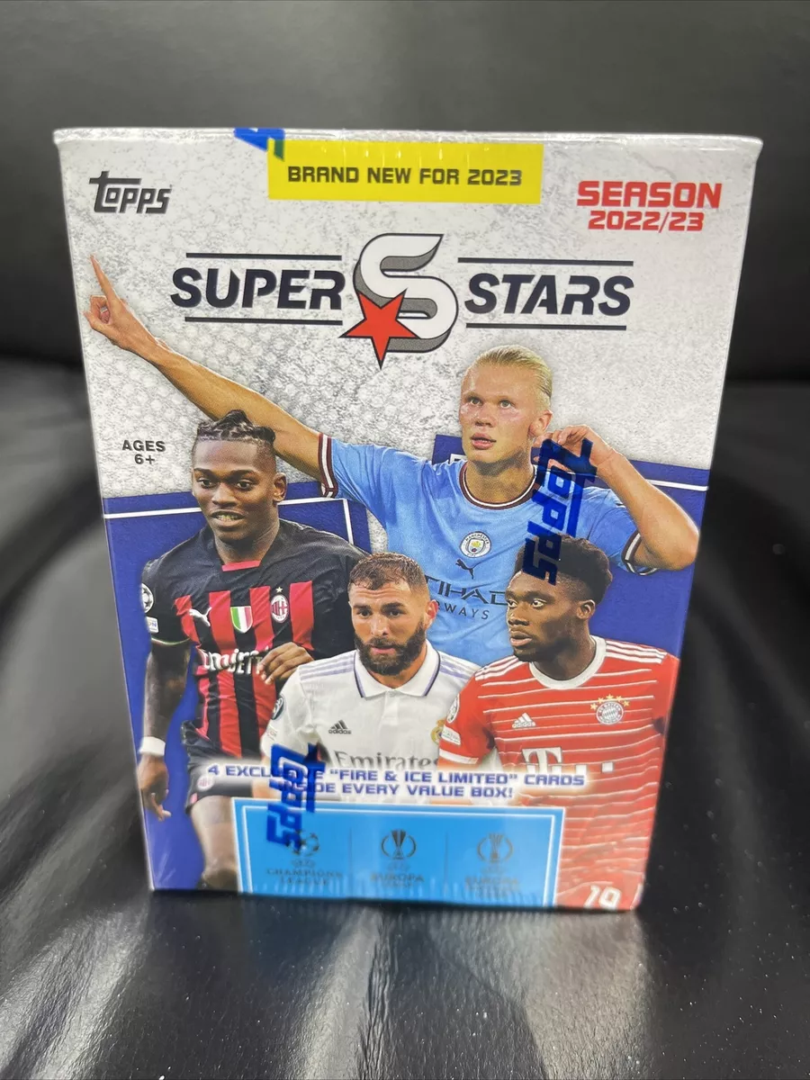 2022-23 Topps UEFA Superstars Soccer Trading Card Value Box