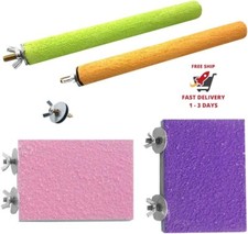 Soporte para percha de p jaros colorido, juguetes para jaulas de p jaros