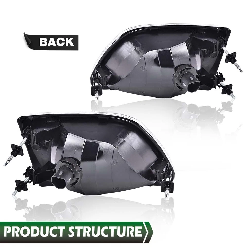 Pair Headlight Fit For 1997-2003 Ford F-150 1997-1999 F-250 1997-2002 Expedition - Image 3 of 4