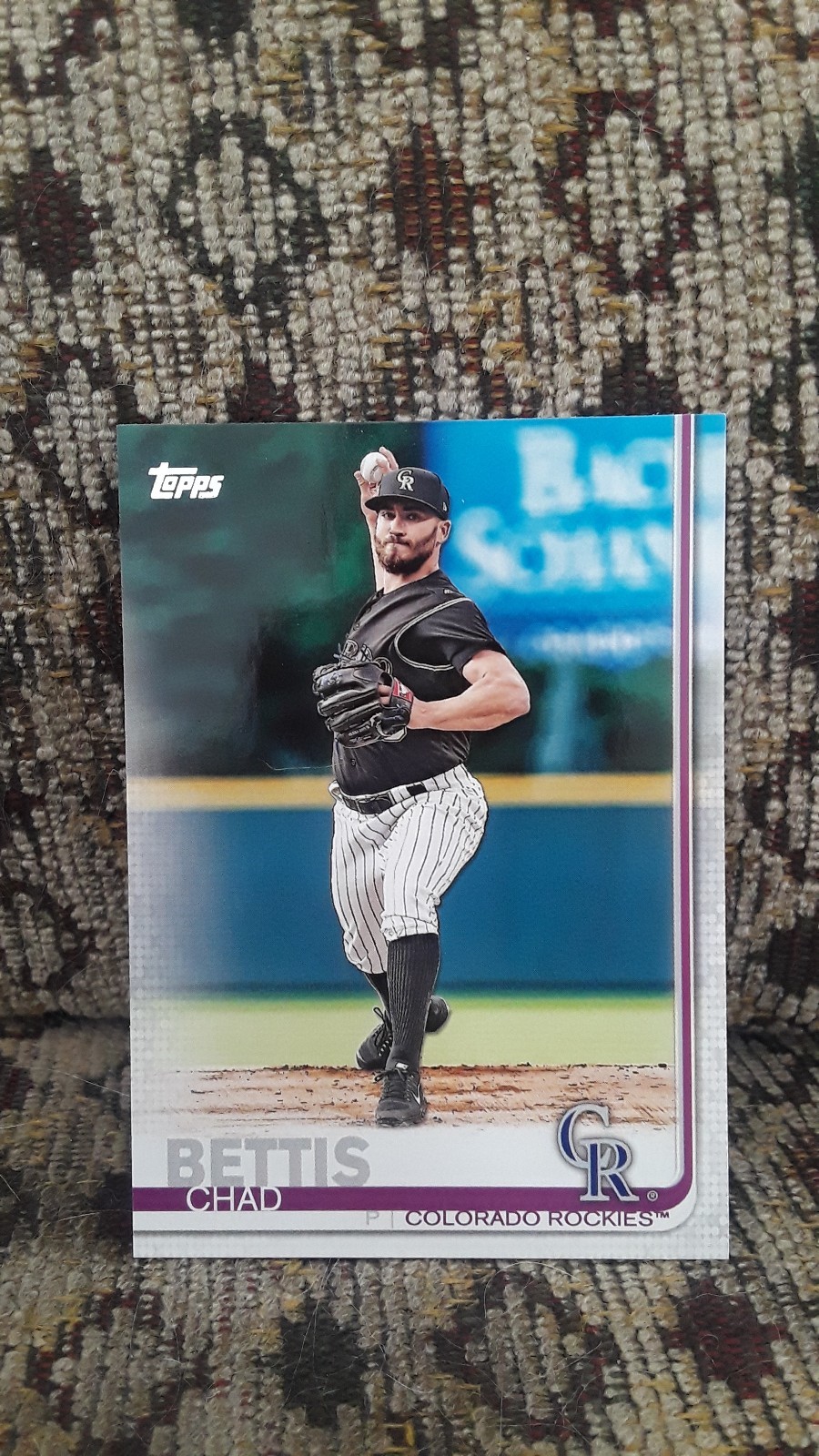 2019 Topps...Series 1...Base Card...Chad Bettis #74...Colorado Rockies