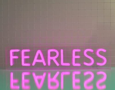 32''x6'' Fearless Flex LED Neon Sign Light Party Gift Bright Show Display Décor