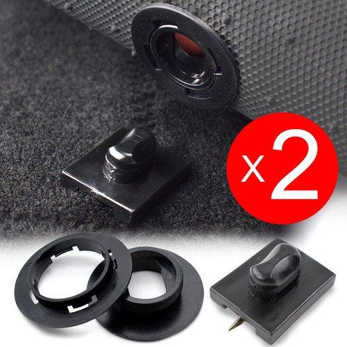 2 pcs Universal Floor Mat Clips Carpet Fixing Retainer Hook Clamps