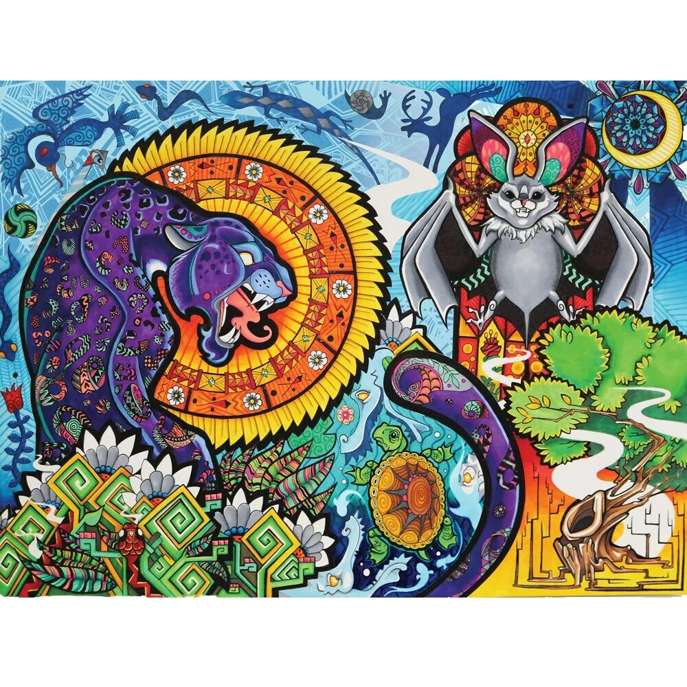 Jungle Psychedelic Tapestry Tapestries